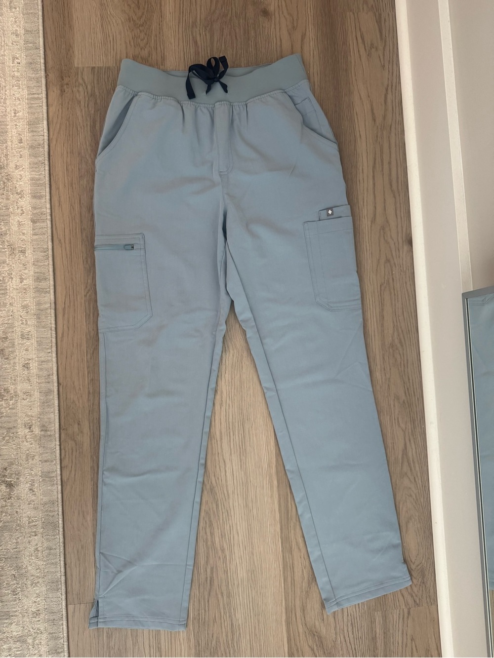 Figs Dusty Blue Yola Pants Medium Tall